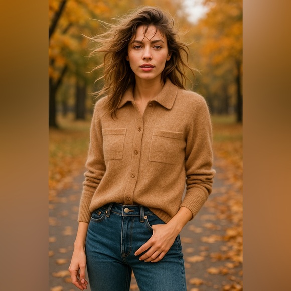 Halston Heritage Sweaters - Halston Heritage 2-Ply 100% Cashmere Button-Down Cardigan – Size M (Like New)